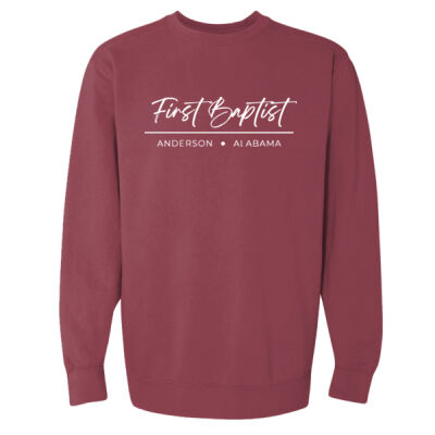 First - Garment Dyed Ringspun Crewneck Sweatshirt Thumbnail