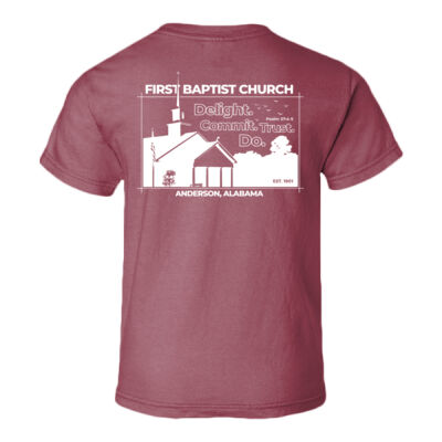 FBC - Youth Garment Dyed Ringspun T-Shirt Thumbnail